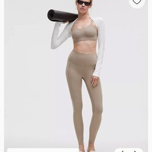 lululemon athletica Beige Leggings with pockets